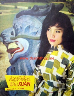 Ảnh Thanh Thúy trên bìa bả n nhạc "Hạnh phúc đầu Xuân"